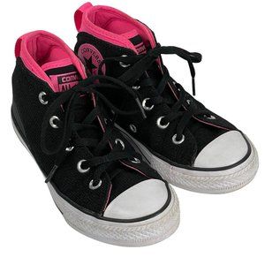 CONVERSE Kids Black CT All-Star Athletic Sneaker Girls Shoe Size 13